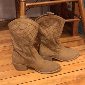 Cow girl style booties